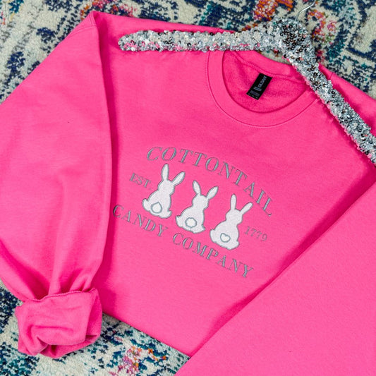 Cottontail Candy Company Embroidered Sweatshirt