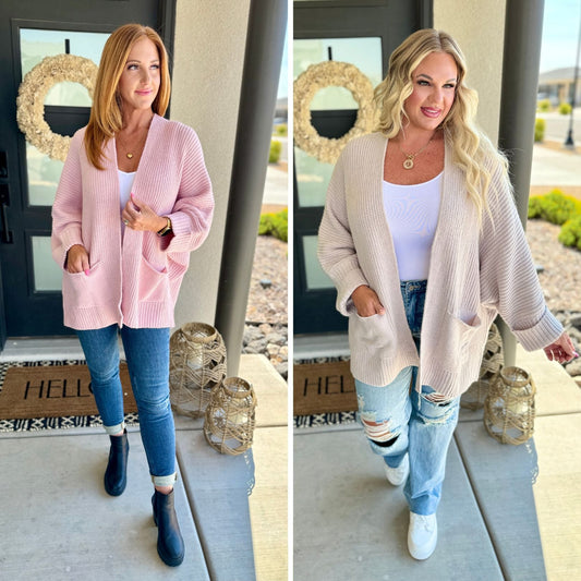 Azalea Oversized Cardigan in Two Colors