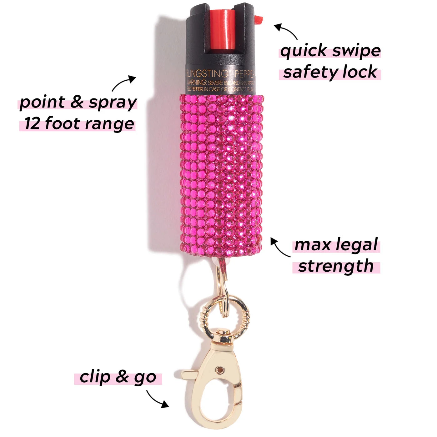 Rhinestone Pepper Spray in Assorted Colors